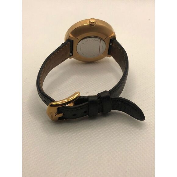 Fossil BQ3491 Women's Black Leather Analog White Dial Quartz Genuine Watch HO354 - Picture 9 of 9